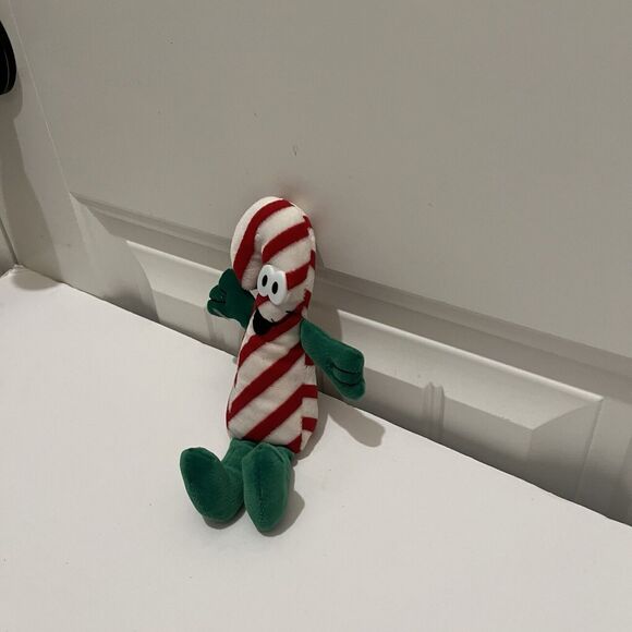Vintage Eckerd Merry Beans Bean Bag Plush Christmas Peppermint Candy Cane 7.5" - Picture 6 of 8